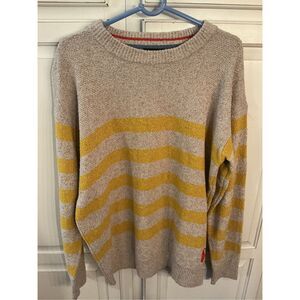 Scotch & Soda Relaxed Fit Stripe Sweater Sz XL Crew Neck